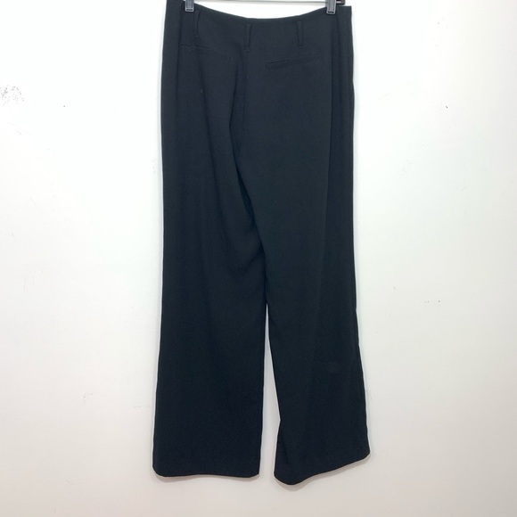 Joie wide leg flat front black career pants size 4 - Picture 2 of 8